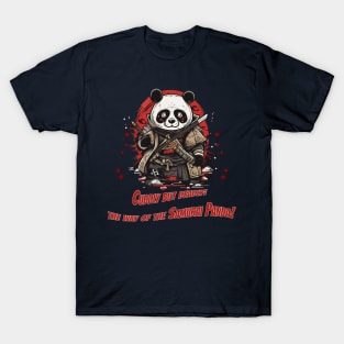 Samurai Panda T-Shirt Design - Unique Tee for Fashionable Gifts T-Shirt